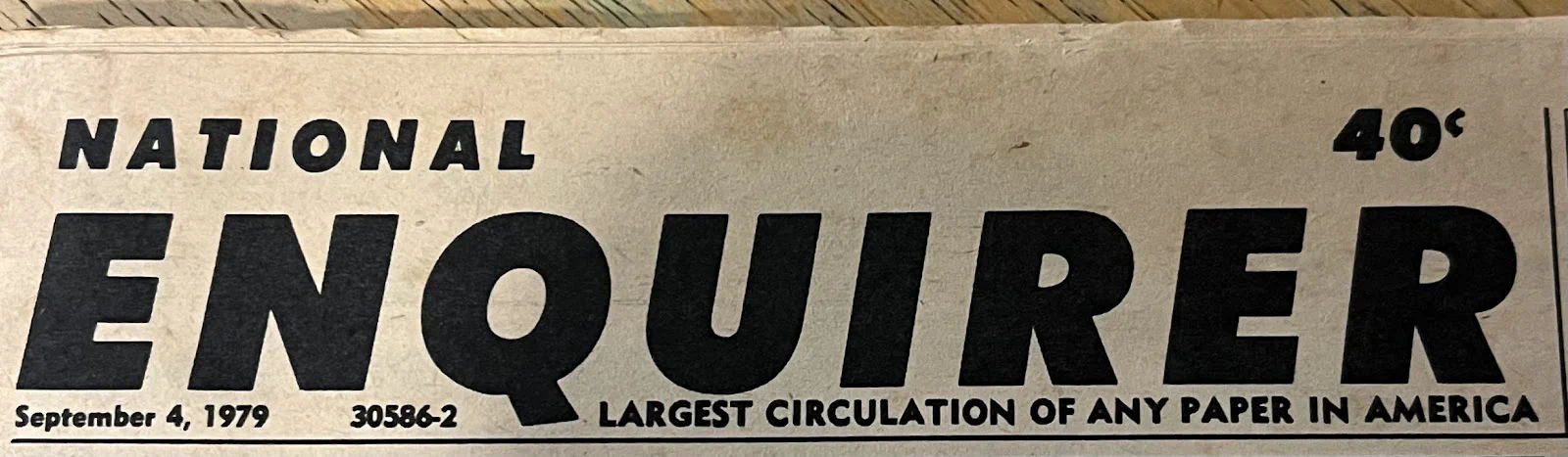 Fastest growing weekly National Enquirer